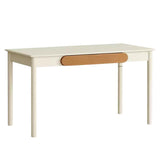 Rubber Solid Wood Cream Style Children's Writing Desk.