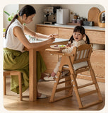 Beech Solid Wood Baby Lifting Dining Chair.