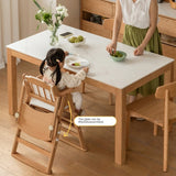 Beech Solid Wood Baby Lifting Dining Chair.