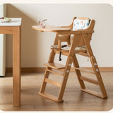 Beech Solid Wood Baby Lifting Dining Chair.