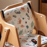 Beech Solid Wood Baby Lifting Dining Chair.