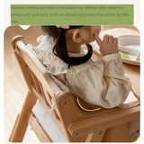 Beech Solid Wood Baby Lifting Dining Chair.