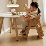 Beech Solid Wood Baby Lifting Dining Chair.