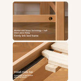 Beech Solid Wood Children's with Light Guardrail Bed