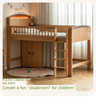 Beech Solid Wood Children's with Light Guardrail Bed
