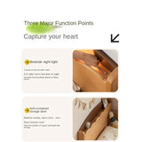 Beech Solid Wood Children's with Light Guardrail Bed