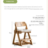 Beech Solid Wood Kid's Adjustable Elevating Chair.