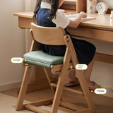 Beech Solid Wood Kid's Adjustable Elevating Chair.
