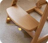 Beech Solid Wood Kid's Adjustable Elevating Chair.