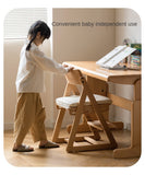 Beech Solid Wood Kid's Adjustable Elevating Chair.