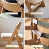 Beech Solid Wood Kid's Adjustable Elevating Chair.