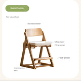 Beech Solid Wood Kid's Adjustable Elevating Chair.
