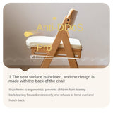 Beech Solid Wood Kid's Adjustable Elevating Chair.