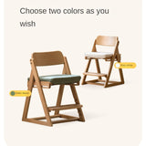 Beech Solid Wood Kid's Adjustable Elevating Chair.
