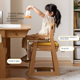 Beech Solid Wood Children's Adjustable Lift Chair.