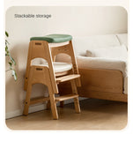 Beech Solid Wood Children's Lift Study Chair.
