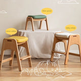 Beech Solid Wood Children's Lift Study Chair.