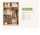 Oak, Solid Rubberwood Kids Sliding Door Wardrobe