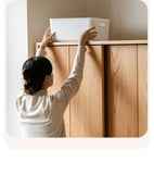 Oak, Solid Rubberwood Kids Sliding Door Wardrobe