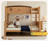 Beech Solid Wood Children's Storage Bunk Bed