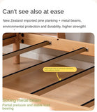 Beech Solid Wood Children's Storage Bunk Bed