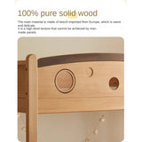 Beech Solid Wood Children's Storage Bunk Bed
