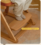 Beech Solid Wood Children's Study Chair.