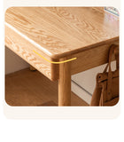 Oak, Beech Solid Wood Children's Ctudy Desk Bookshelf Integrated