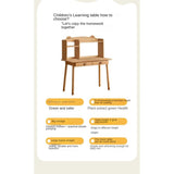 Beech, Oak Solid Wood Children's Study Table