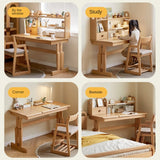 Beech Solid Wood Children's Study Table.