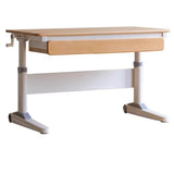 Beech Solid Wood Children's Raised and Lowered Study Table