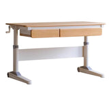 Beech Solid Wood Children's Raised and Lowered Study Table