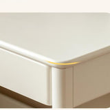 Poplar Solid Wood Cream Style Bookshelf Integrated Table