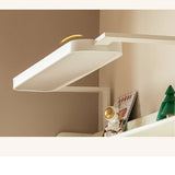 Poplar Solid Wood Cream Style Bookshelf Integrated Table