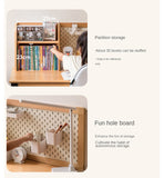 Beech Solid Wood Children's Electric Lifting Study Table