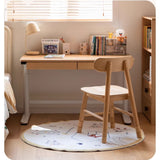 Beech Solid Wood Children's Electric Lifting Study Table
