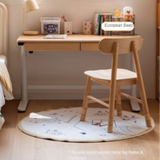 Beech Solid Wood Children's Electric Lifting Study Table