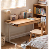 Beech Solid Wood Children's Electric Lifting Study Table