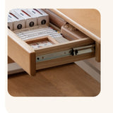 Beech Solid Wood Children's Electric Lifting Study Table