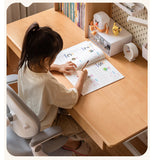 Beech Solid Wood Children's Electric Lifting Study Table