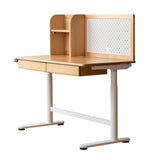 Beech Solid Wood Children's Electric Lifting Study Table