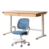 Beech Solid Wood Children's Electric Lifting Study Table