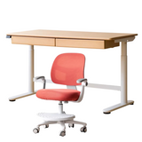 Beech Solid Wood Children's Electric Lifting Study Table
