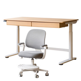 Beech Solid Wood Children's Electric Lifting Study Table