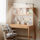 Beech Solid Wood Children's Study Table Eye Protection Lamp