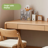 Beech Solid Wood Children's Study Table Eye Protection Lamp