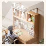Beech Solid Wood Children's Study Table Eye Protection Lamp