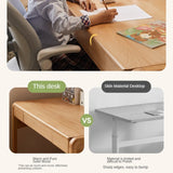Beech Solid Wood Children's Study Table Eye Protection Lamp