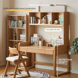 Beech Solid Wood Children's Study Table Eye Protection Lamp
