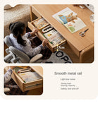 Beech Solid Wood Children's Study Table Eye Protection Lamp